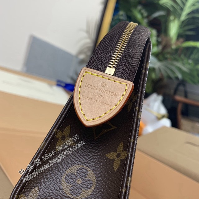 LV專櫃2023新款升級版手包 M47544 路易威登老虎中號Monogram帆布盥洗袋 dn1025